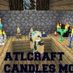 ATLCraft Candles Mod свечи, светильники, лампадки, фонари