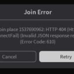 Ошибка 610 в роблокс