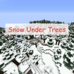 Snow Under Trees снег под деревьями