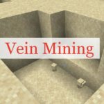 Vein Mining добыча всего скопления руды или блоков