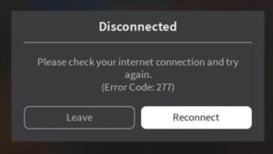 Ошибка 277 роблокс