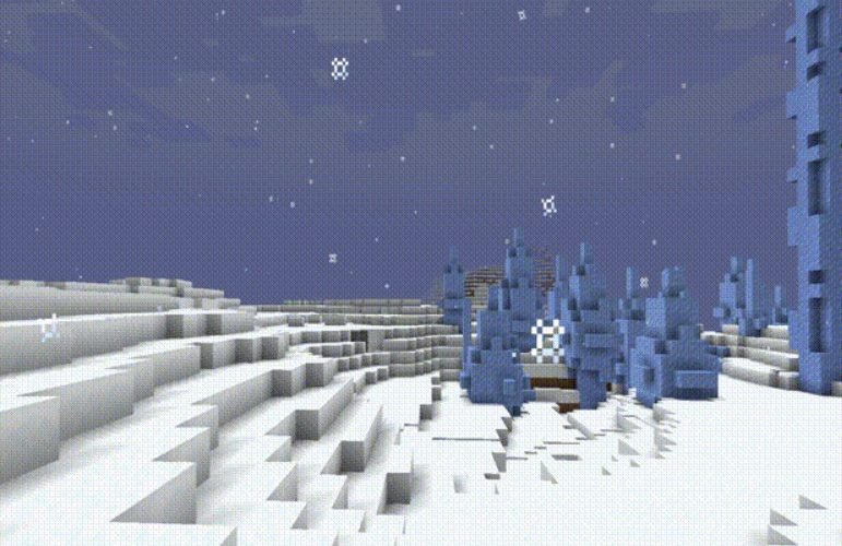 Biome Particle Weather новые частицы дождя и снега