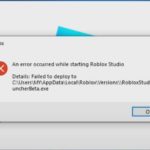 Роблокс Студио выдает ошибку как исправить