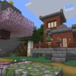 Cherry Blossom Grotto биом в японском стиле и обмундирование самураев