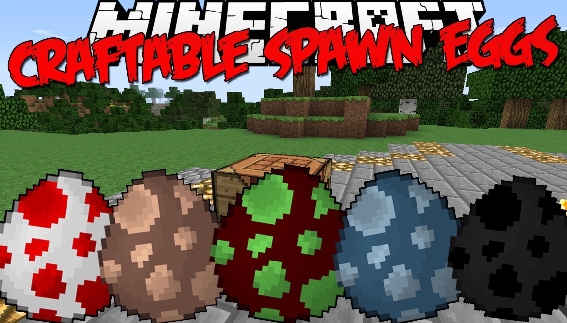 Craftable Spawn Eggs крафт яиц спавна в режиме выживания