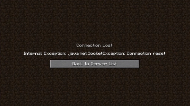 Ошибка java net socketexception connection reset