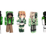 Скины крипер девочки для Майнкрафт