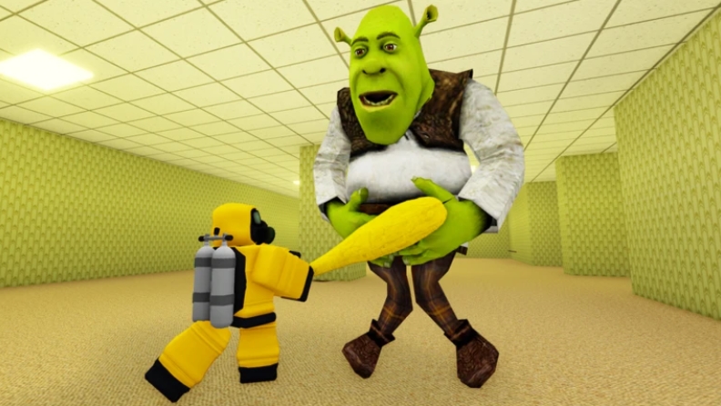 Shrek in The Backrooms