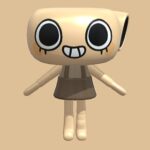 3D модель Шелли из мира Денди