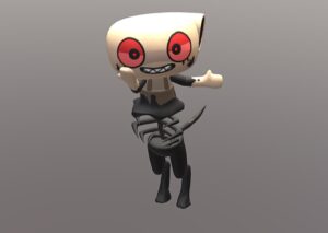 3D модель Шелли из мира Денди