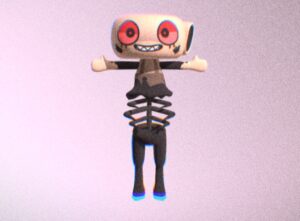 3D модель Шелли из мира Денди